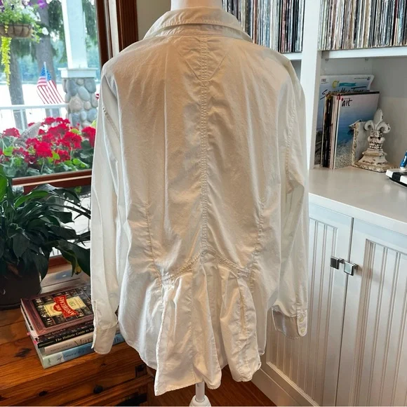 Vtg Tommy Hilfiger Women’s Stitch Detail Silhouette Shirt 18 Preppy Normcore - Picture 15 of 16